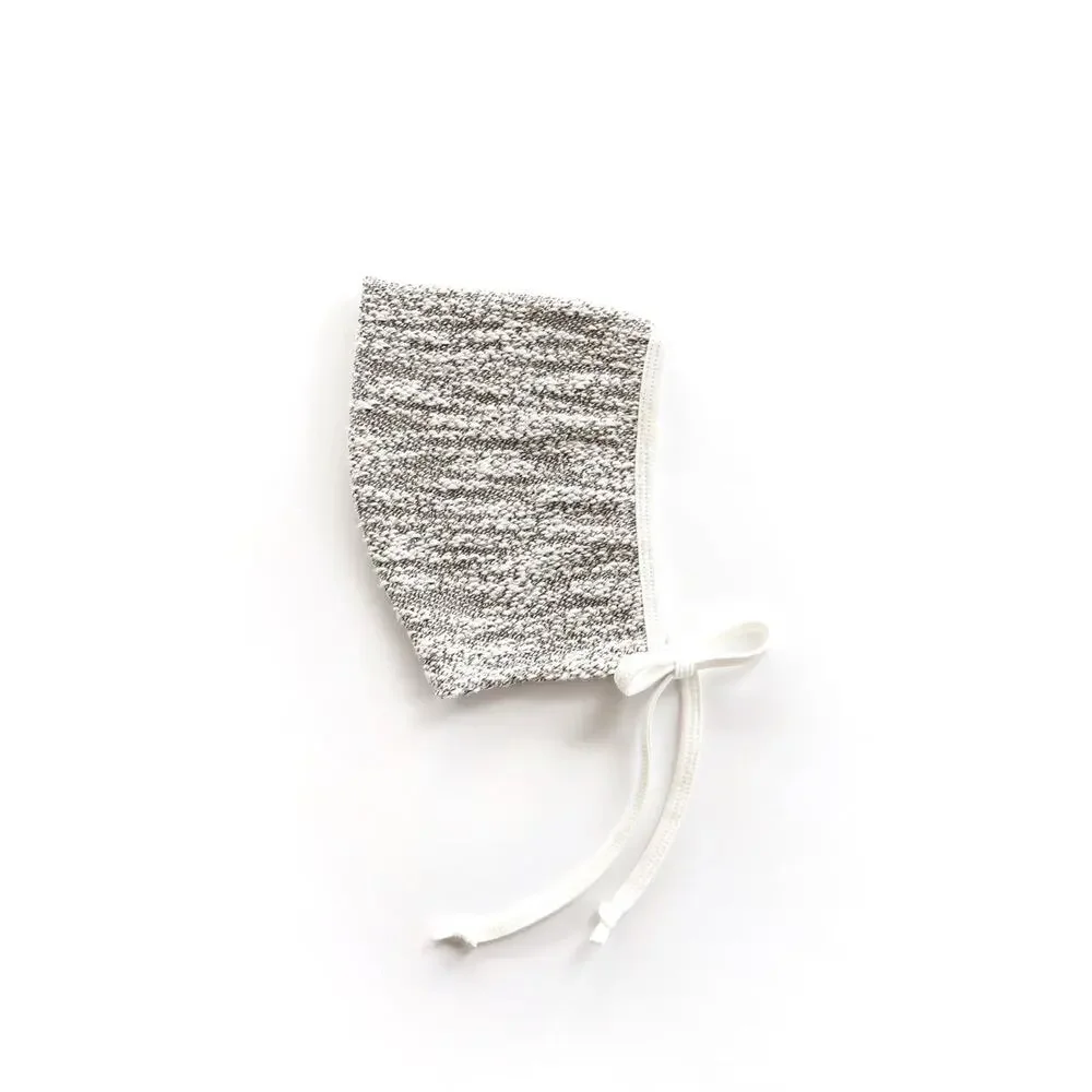 Briar Bébé Terry Bandit Bonnet Size 12-24 Months Gray White